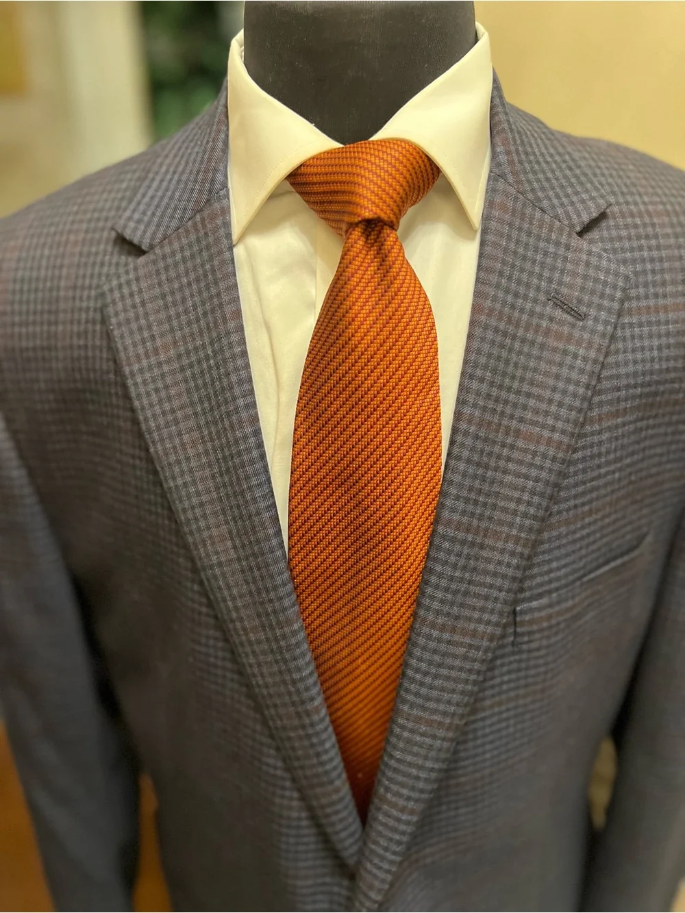 Jos A Bank 2 Button Plaid Check Sport Coat Blazer Jacket Blue Men 44L